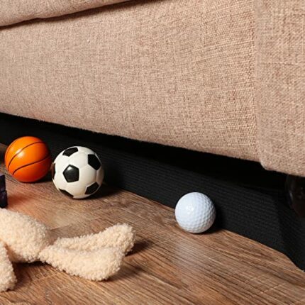 2 Rolls Toy Blocker for Under Couch Adjustable Bumper for Under Furniture Under Bed Blocker for Pets Under Couch Blocker Bed Bumper Stop Things f