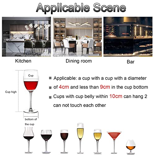 EYLINK Wine Rack Wall Mounted, Modern Wall Mounted Wine Rack, Iron Display Stand, Wall Wine Racks For Wine Bottles, Wine Holder With Shelves, Mul