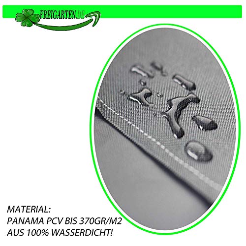 freigarten.de - Replacement Roof for Gazebo 3 x 3 m Waterproof Panama PVC Soft 370 g/m² Extra Strong Model 1