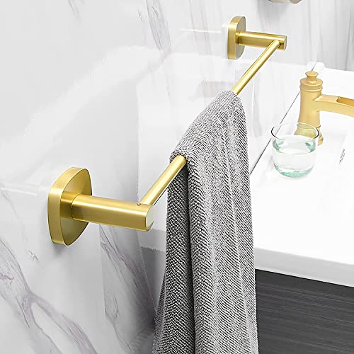 Towel Bar Towel Rail Brushed Gold Space Aluminum bathroom towel rack Wall Mounted Towel Holder Storage Rack for Bathroom, Kitchen, Toilet