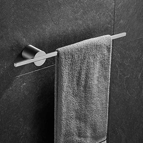 HIGOH Towel Racks,Towel Holder Towel Rail for Bathroom, Movable Hand Towel Holder, Towel Hanger, Bath Towel Holder, Wall Towel Bar, Space Aluminu