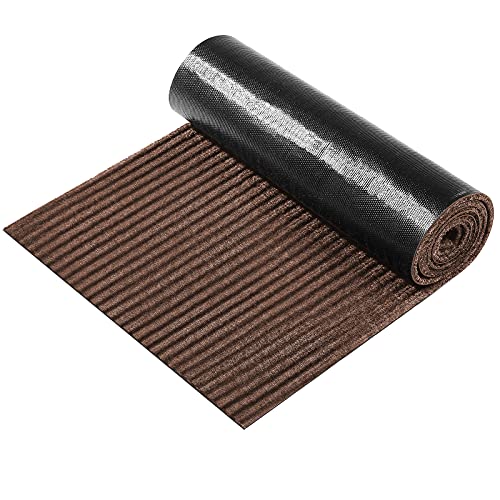 Nuanchu Large Semi Finished Outdoor Mat 16 x 79 Inch Narrow Door Mat Non Slip Mats Waterproof Carpet Roll for Bathroom Entryway Indoor Outdoor (C