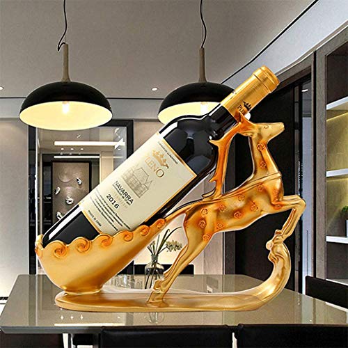 EYLINK Wine Holder Practical Ideas Wine Rack Environmentally Friendly Resin Practical Ideas Wine Rack Decoration Home Gift Sika Deer Practical Id