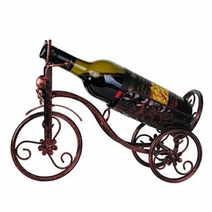 ZYZMH Wine Bottle Holders or Wall Mounted Wine Racks Dispenser Wine Bar Optical Metal Bicycles