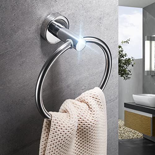 HIGOH Towel Racks,Bath Towel Holder,Bathroom Hand Towel,Towel,Bathroom Hand Towel Rack Hanger,Bathroom round Towel Holder