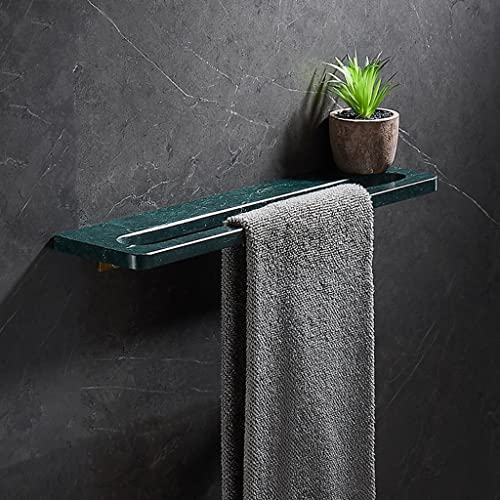 HIGOH Towel Racks,Towel Holder Towel Rail for Bathroom, Light Brass Brushed Marble Hand Towel Holder, Hotel Towel Rail, Nordic Bathroom Rack