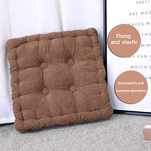 ASDF Garden Furniture Pad, Outdoor/indoor Water Thicken 2 Seater Bench And Patio Furniture Pad Cushion 50x50cm brown-6