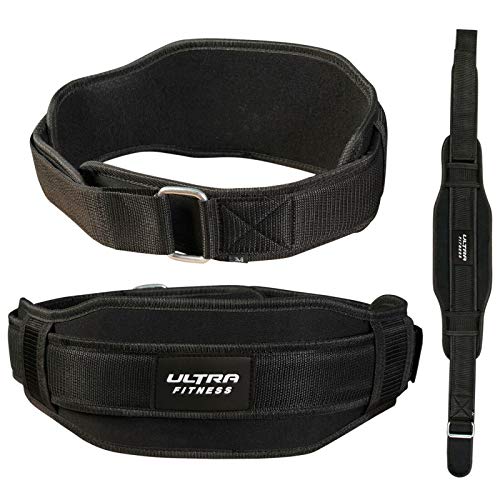 CROSSJAB Weight Lifting Belt Gym Fitness Training Double Strength Neoprene 5.5 Inch Bodybuilding Workout Belt Men Women Support Powerlifting Squa