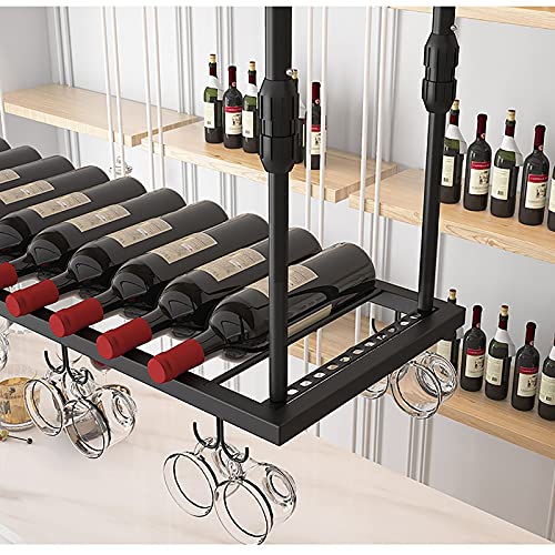 EYLINK Wine Rack Wine Rack, Hanging Wine Glass Rack, European-Style High-End Bar Counter Wine Glass Holder, Upside Down Creative Wine Glass Holde