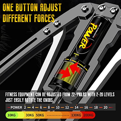 LEJIEYIN Twister Arm Exerciser - Adjustable 22-440lbs Hydraulic Power/Arm Exercise Equipment/Upper Body Exercise/Chest Workout/Shoulder Exercise