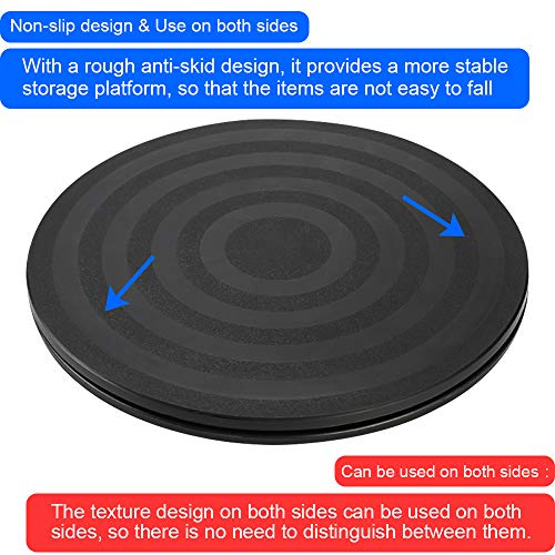 RMENOOR 360° Rotating Swivel Stand Turntable Heavy Duty Rotating Stand Lazy Susan with Steel Ball Bearings for TV Computer Monitor Laptop Speaker