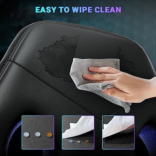 BASETBL Gaming Chair, Office Chairs Swivel Racing Work Chair with Lumbar Support, Leather PC Gaming Chair, Adjustable Desk Chairs for Home Office