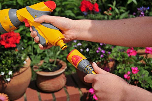 HOZELOCK - Aquastop Hose Connector Plus ø 12.5mm - 15mm (1/2"- 5/8") Soft Touch: Aquastop, Watertight, Non-slip, Flexible, Long Tip Prevents Twis