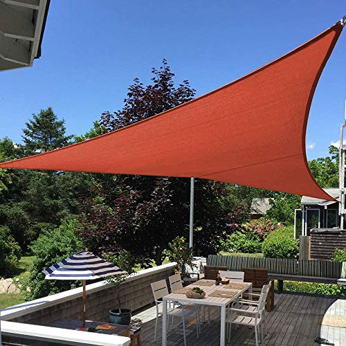 PENGMAI Sun Shade Sails Triangle UV Block Canopy Awning Cover for Patio Backyard Lawn Garden Yard Outdoor Activities