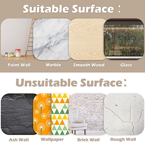 Qunclay Irregular Mirror Wall Decor Asymmetrical Wall Mounted Mirror Acrylic Body Mirror with 6 Piece Snap Fasteners for Living Room Bathroom Bed