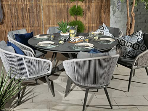 Royalcraft Aspen Dining Set, Grey/Teak