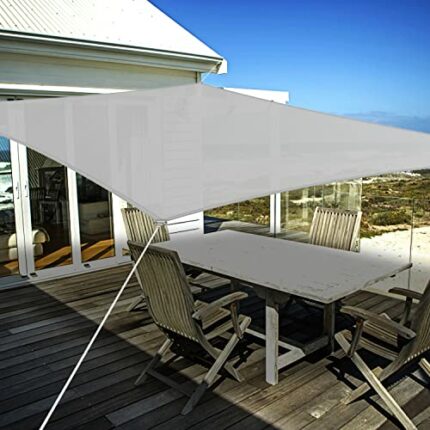 Sun Sail Shade Waterproof Sun Shade Sail Outdoor Garden Patio Pergola Party Sunscreen Awning Canopy UV Protection Garden Sail with Free Rope for