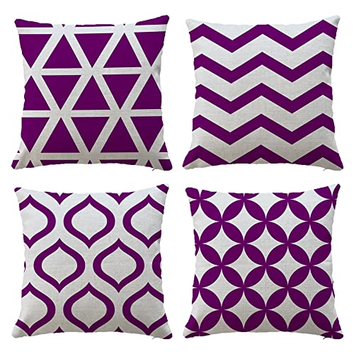 Hangood Waterproof Cushion Covers Outdoor Garden Geometry Set of 4pcs Throw Pillow Case Home Decorative Sofa Protectors Chair Living Room Yellow