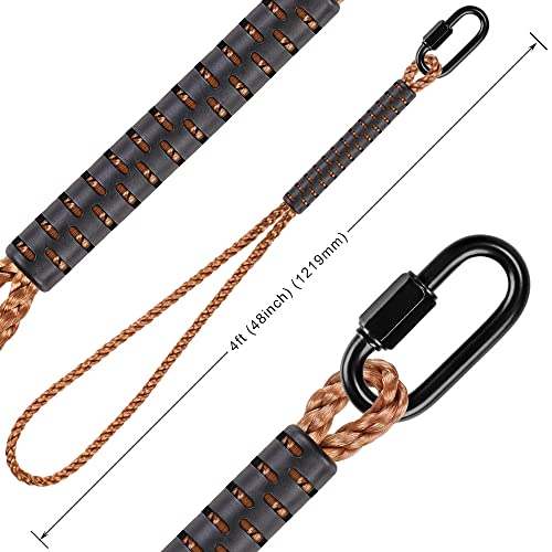 SELEWARE Hammock Straps, Tree Swing Rope, Hammock Chair Hanging Rope Kit W/Stainless Steel Carabiner Snap Hook Holds to 454kg, for Outdoor Playgr