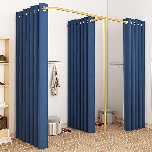 F-Shaped Changing Room Divider, Clothing Store Changing Room,Portable Dressing Room For Privacy, Spacious Double Changing Room, Clothing Store Ch
