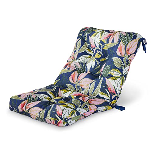 Classic Accessories Vera Bradley Water-Resistant Patio Chair Cushion, 21 x 19 x 22.5 x 5 Inch, Happy Blooms, Seat Back Cushion