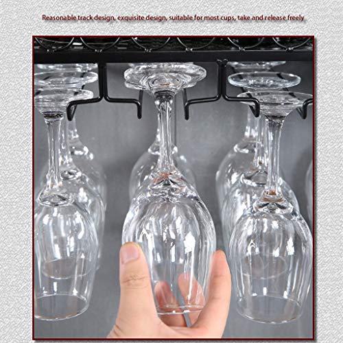 PIBM Stylish Simplicity Wine Shelf European Wrought Iron Hanging Wine Rack, Creative Wall Hanging Wine Rack, Bronze , 120CM