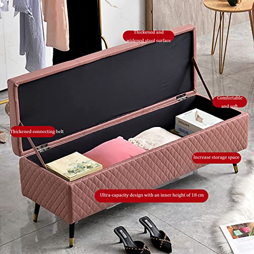 Storage Ottoman Bench for Bedroom, Premium Storage Bench End of Bed Upholstered Bench, Modern Bedroom Bench Entryway Bench Ottoman, for Bedroom,