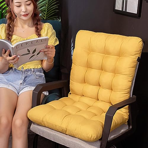 GZYZPDF Rocking Chair Cushion with Ties, Overstuffed Seat Back Cushion Pad Lounge Chair Cushions Patio Outdoor Chair Pad Bench Cushion Blue 45x10