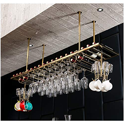 Stylish Simplicity Down Wine Rack Simple Style Retro Wrought Iron Metal Multi-Function Living Room Display Wine Rack Home Goblet Rack - Restauran