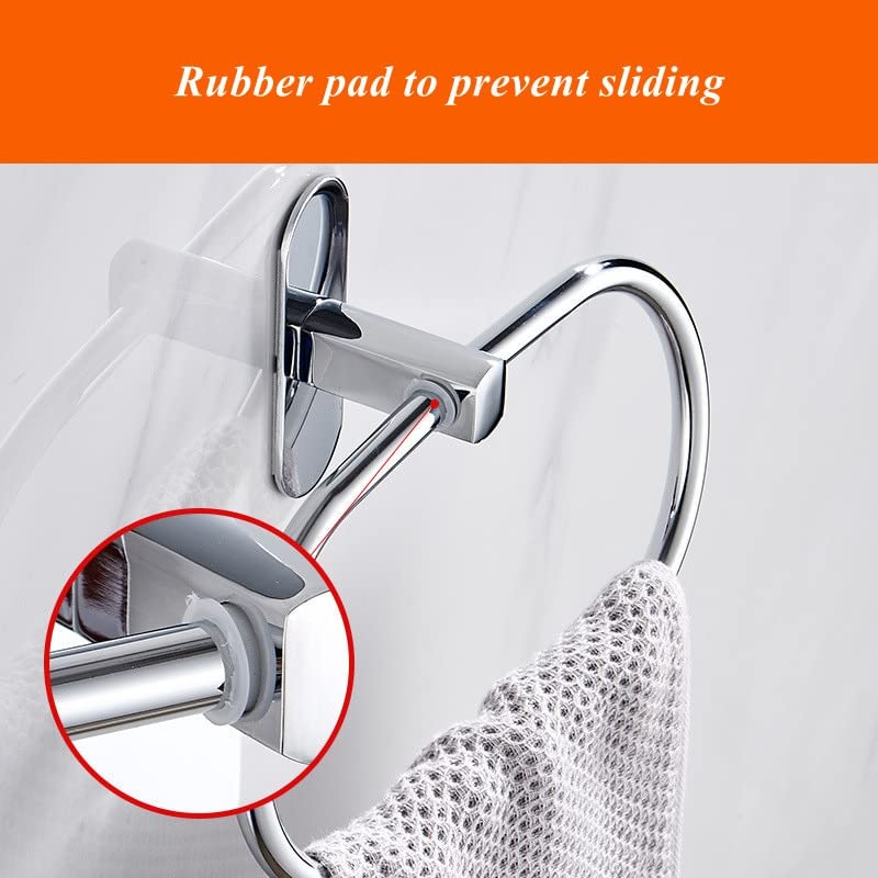 HIGOH Towel Racks,Bath Towel Holder,Bathroom Hand Towel,Home Storage Bathroom Accessories,Stainless Steel Wall Mounted Hand Towel Holder,Multifun