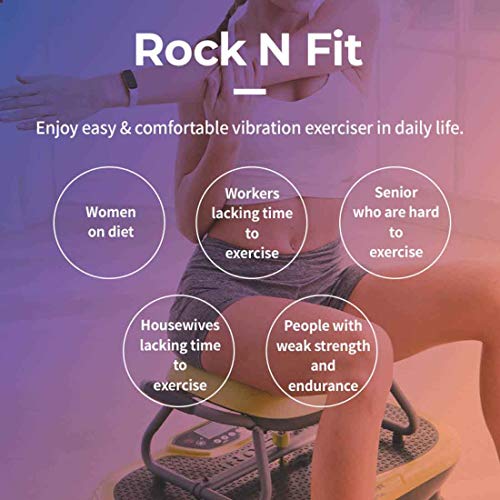 High Street TV Wonder Core Rock N Fit Vibration Plate & Exercise Seat, 20 Speed Total Body Workout With 4 Bonus Work Out Videos