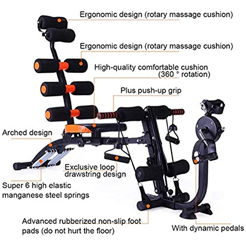 ZXYWW Core & Abdominal Trainers Strength Training Equipment, Home Gym Ab Workout Machine Sit-Up Machine, Thighs Arms Chest Workout