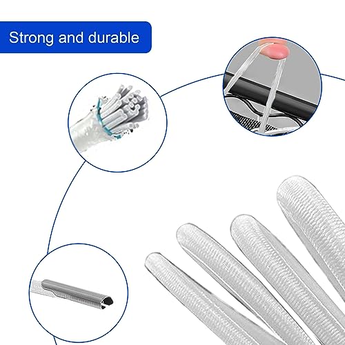 SKHAOVS 4 Pieces Universal Zero Gravity Chair Repair Cord Kit 1.3m/2m Replacement Elastic Cords Repair Tool Kit for Garden Chairs Repairing Zero