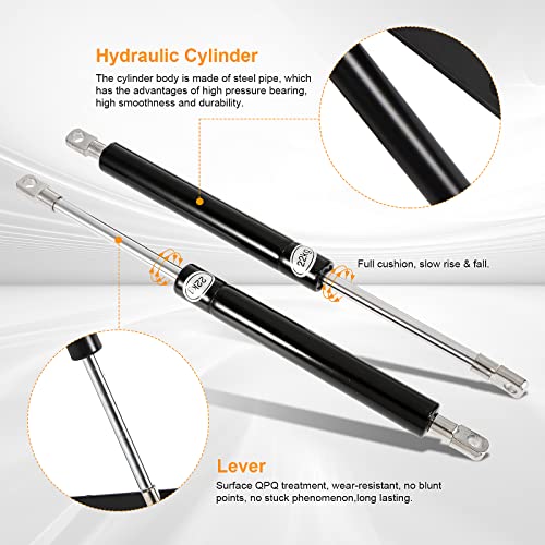 Dyna-Living 2FT Storage Bed Lift Mechanism Heavy Duty Gas Spring Bed Storage Lift Kit for Storage Box Bed Sofa Storage Space Saving