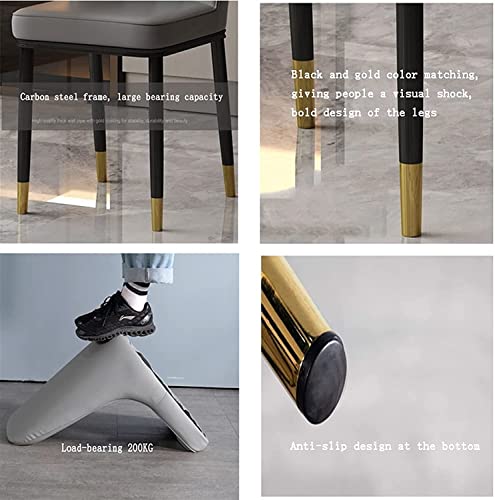 dining chair Office Reception Chairs Business Dining Chairs Set Kitchen Dining Chairs Set of 6 Modern High Back Soft Seat Kitchen Living Room Cha