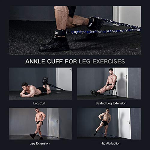 INNSTAR Resistance Bands Accessories Exercise Bands Attachment, Fitness Handles, Foot Strap for Home Gym Workout Full Body Workout