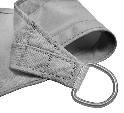 Kookaburra Waterproof Garden Sun Shade Sail Canopy in Silver 98% UV Block (3m Triangle)