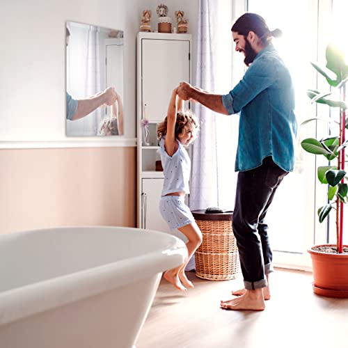 Relaxdays Mirror, Frameless, Wall Mounted, Bathroom, Hallway, Living Room, Dimensions: 40 x 60 cm