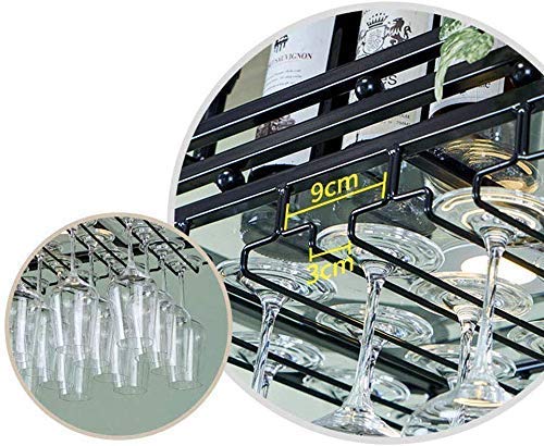 EYLINK Wine Racks,Wine Lovers/Wall Mounted Wine Rack Hanging Wine Glass Rack Bar Creative Wine Rack Upside down Goblet Rack Ceiling Decoration Sh