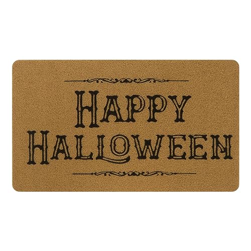 OJIA Happy Halloween Door Mat 30" x 17", Non-Slip Front Door Mat Outdoor Entrance, Non-Shedding Fall Door Mat Funny Outdoor Indoor Door Mats Porc