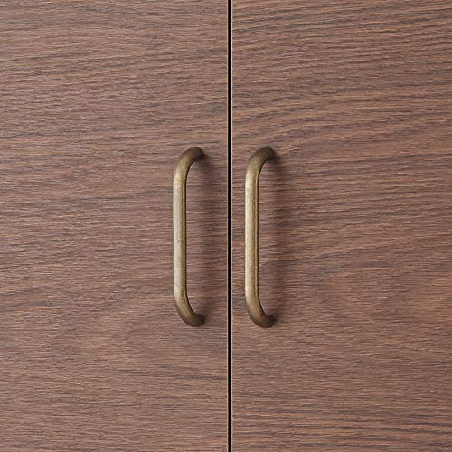 Teamson Home Wooden Bathroom Wall Cabinet, Wall Mounted Medicine Cabinet, Bathroom Storage, Walnut and White Colour, Two Doors and Adjustable She