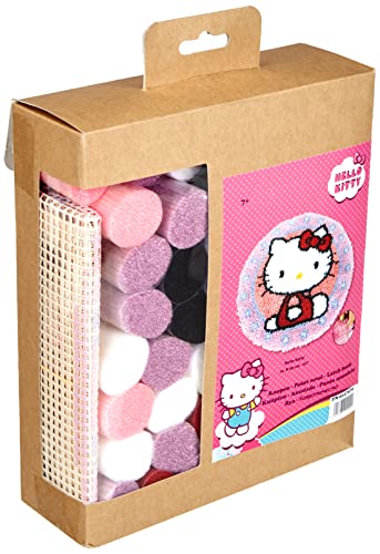 Vervaco Hello Kitty Latch Hook Rug Kit, Multi-Colour