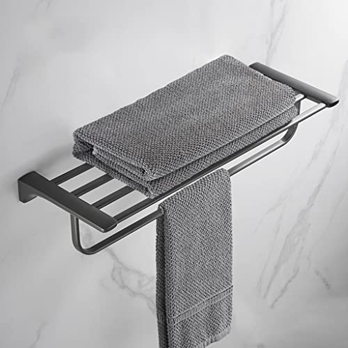 HIGOH Towel Racks,Bathroom Towel Rack Wall Mounted Towel Holder,Towel Rack,Stainless Steel Bathroom Towel Holde,Double Pole Rack,Bathroom Wall To
