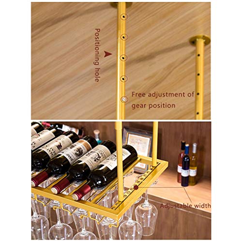 Stylish Simplicity Down Wine Rack, Retro Wrought Iron Wine Rack, Creative Display Stand, Goblet Rack Home, Restaurant Kitchen Bar Decoration Adju