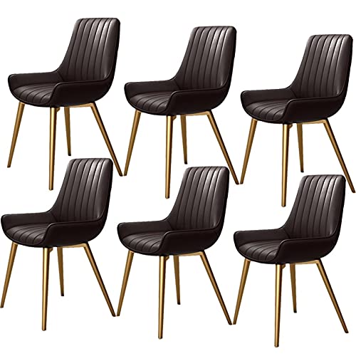 Modern Kitchen Dining Room Chairs Modern Kitchen Dining Chairs Set Of 6 Water Proof Leather Side Chair with Metal Legs for Office Dining Kitchen