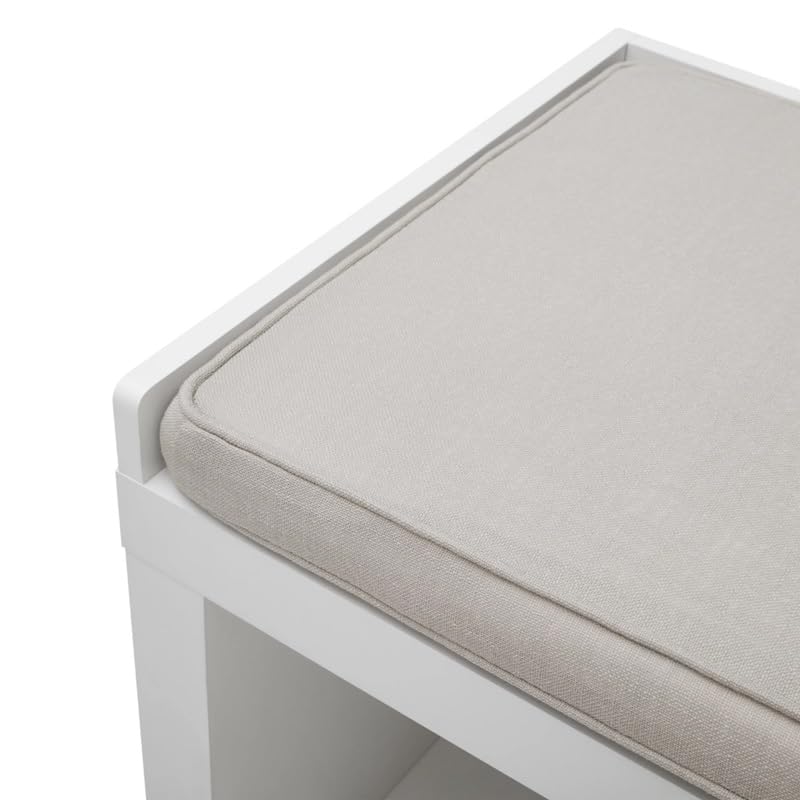 SDFGH 3-Cube Storage Bench Shoe Cabinets Can Sit Shoe Rack Sitting To Change Shoes Convenient and Quick (Color : Argento, Size : Light Grey)