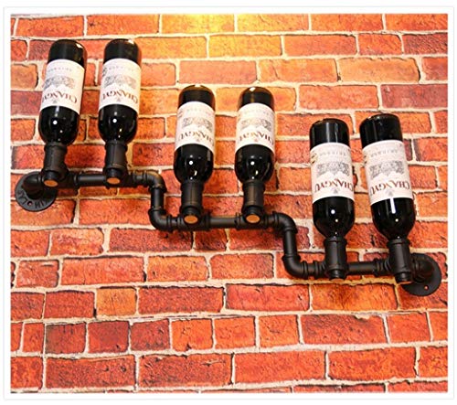 EYLINK Wine Racks,Wall Holder Metal for 6 Bottles | Vintage Wine Bottle Holder Wall Mounted