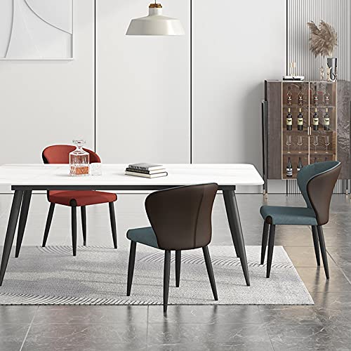 dining chair Kitchen Dining Room Furniture Chairs Dining Chairs Set Of 2 Modern Kitchen Chair Upholstered Leisure Chairs with Carbon Steel Legs S