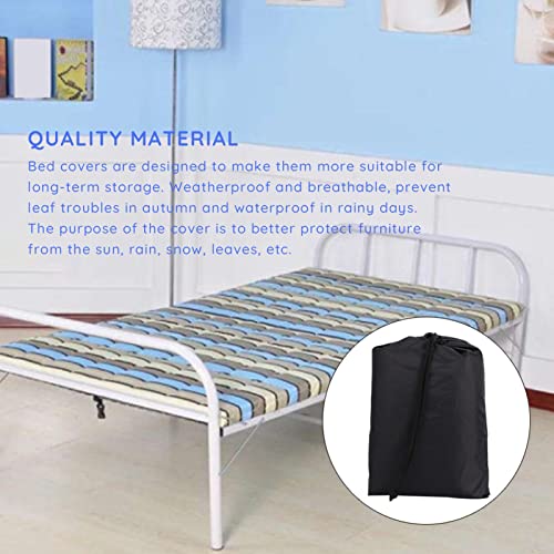 Folding Bed Storage Cover, Universal Rollaway Bed Cover, Universal Storage Cover, 85×33×107cm, 33.5in×13in×42in, for Swimming Pool Beach Chair, C