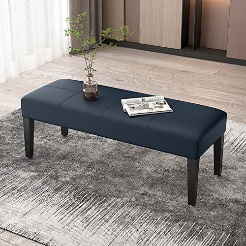 shoe storage bench ottoman Storage Benches Modern Pu Leather Bed Bench,Upholstered Entryway Shoe Bench,Rectangule Footrest Stool With Wood Legs,L